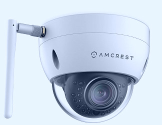 Amcrest ProHD Outdoor 3 Megapixel Wi-Fi Vandal Dome IP Security Camera -  IP67 Weatherproof, IK10 Vandal-Proof, 3MP (2048 TVL), IP3M-956W (White)